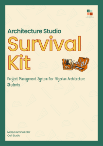 architecture studio survival kit